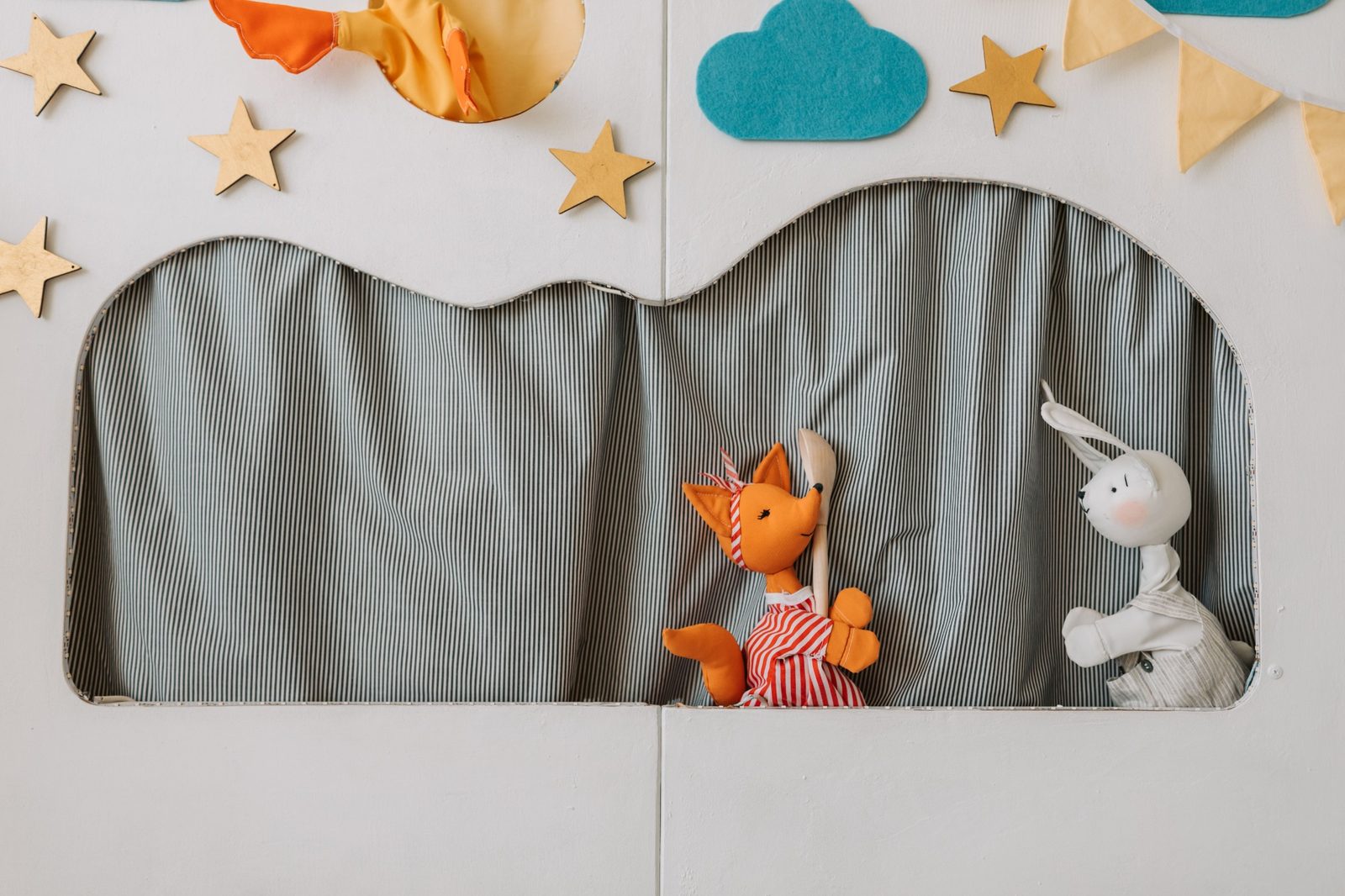 Títeres utilizados en actividades educativas y creativas
